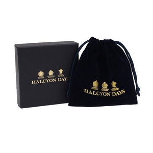 Halcyon Days Sparkle Button Turquoise & Gold Bangle