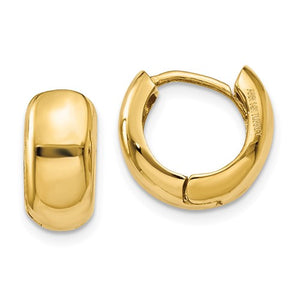 Yellow Gold Hinged Hoop Earrings