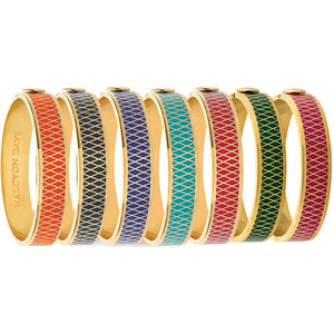 Halcyon Days Parterre Hot Pink & Gold Bangle