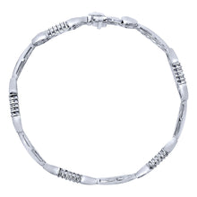 Load image into Gallery viewer, 14K White Gold Bracelet with Diamonds
