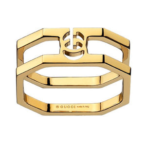 Gucci Gold Running Double Ring