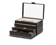 Load image into Gallery viewer, WOLF 1834 CAROLINE LARGE JEWELRY CASE - BLACK
