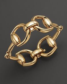 Gucci 18kt Yellow Gold Horsebit Bracelet