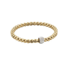 Load image into Gallery viewer, FOPE EKA DIAMOND RONDELL BRACELET - YELLOW GOLD
