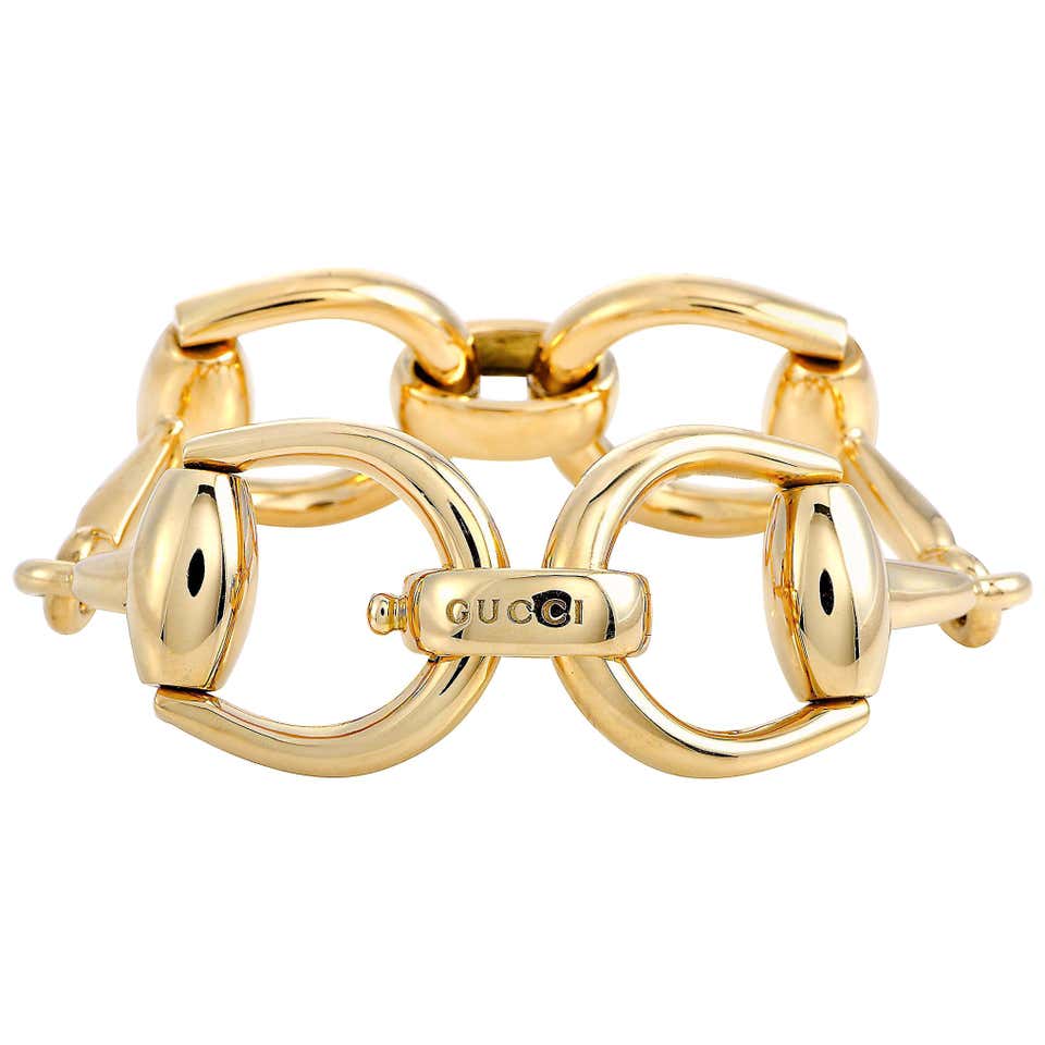 Gucci Horsebit Bracelet Large in 18k Yellow Gold | myGemma | Item #135510