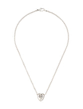 Load image into Gallery viewer, Gucci Sterling Silver Flora Heart Pendant Necklace
