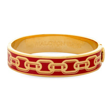 Load image into Gallery viewer, Halcyon Days Chain Red &amp; Gold Bangle
