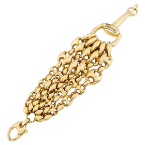 Gucci Marina Link Horsebit Gold Bracelet