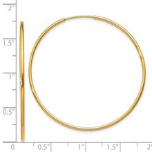 Load image into Gallery viewer, 14kt Yellow Gold Hoop Earrings
