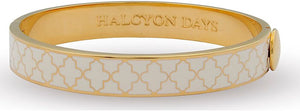 Halcyon Days Agama Cream & Gold Bangle