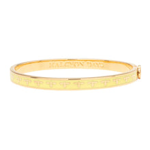 Load image into Gallery viewer, Halcyon Days Skinny Bee Buttercup &amp; Gold Bangle
